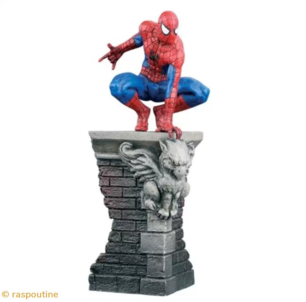 figurines bande dessinee spider man sur le toit