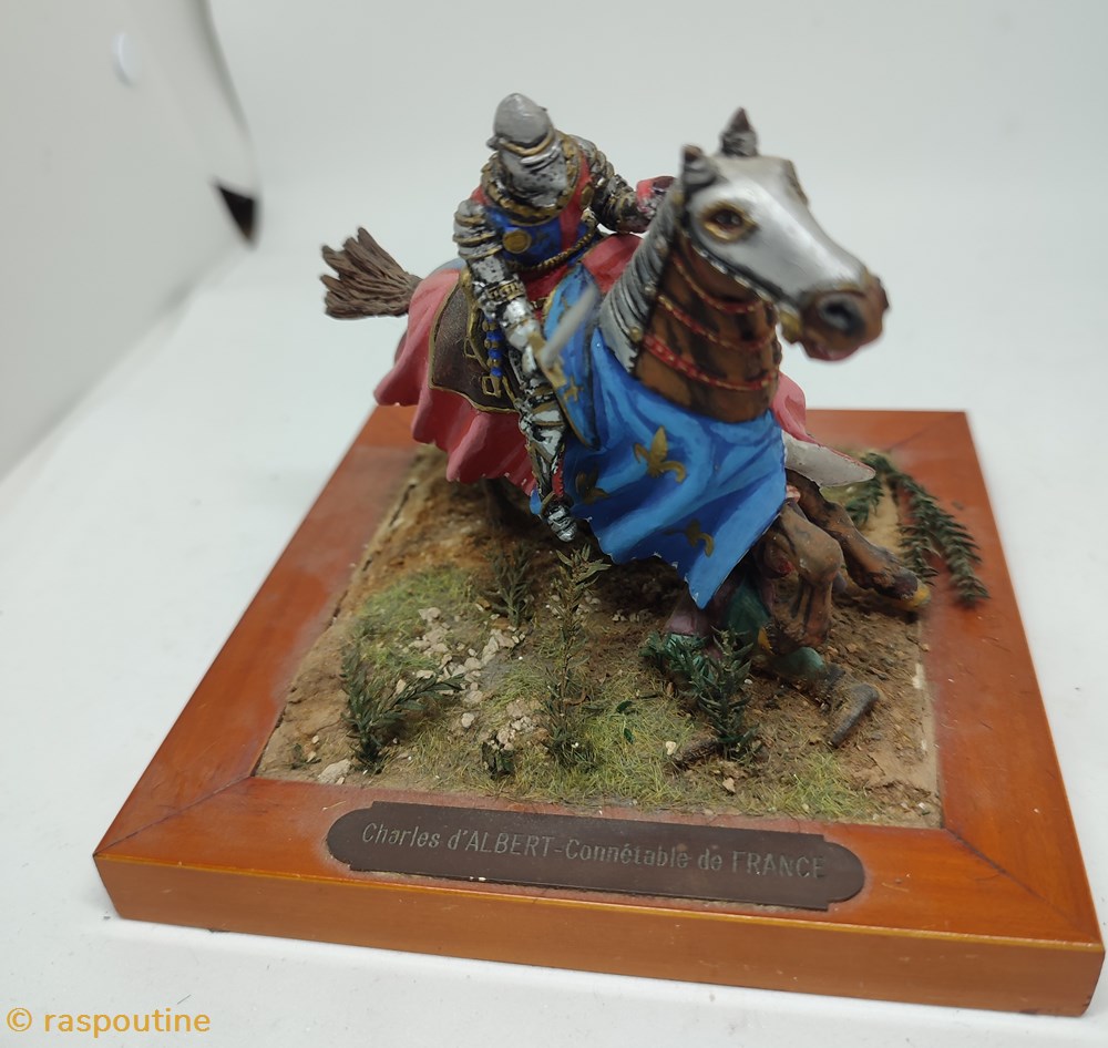 Charles d'Albert Connétable de France 2 figurines historique moyen age charles albert connetable de france
