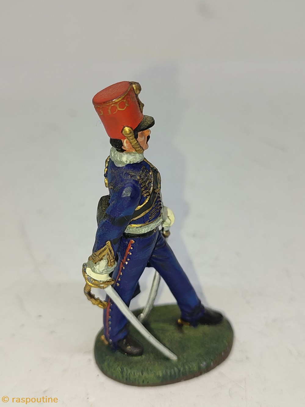Lieutenant 6e Hussard France 1814 4 figurines historique epoque napoleonienne lieutenant 6e hussard france 1814