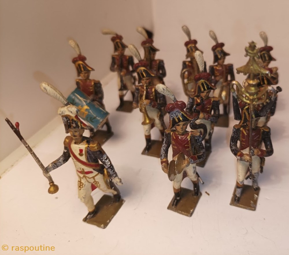 Musique des grenadiers de la garde impérial 1 ere édition (1906) 4 figurines historique musique des grenadiers de la garde imperial 1 ere edition 1906