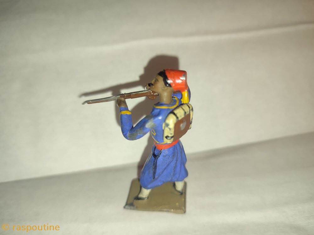 Turcos au feu en tenue d'afrique 3 figurines historique turcos au feu en tenue afrique
