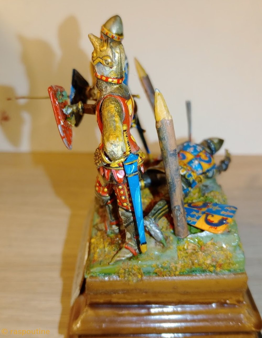 Bataille de Poitiers 1356 4 figurines historique moyen age bataille de poitiers 1356