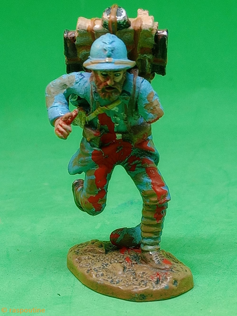 Fantassin 95e Régiment 1916 2 figurines historique premiere guerre mondiale fantassin 95e regiment 1916