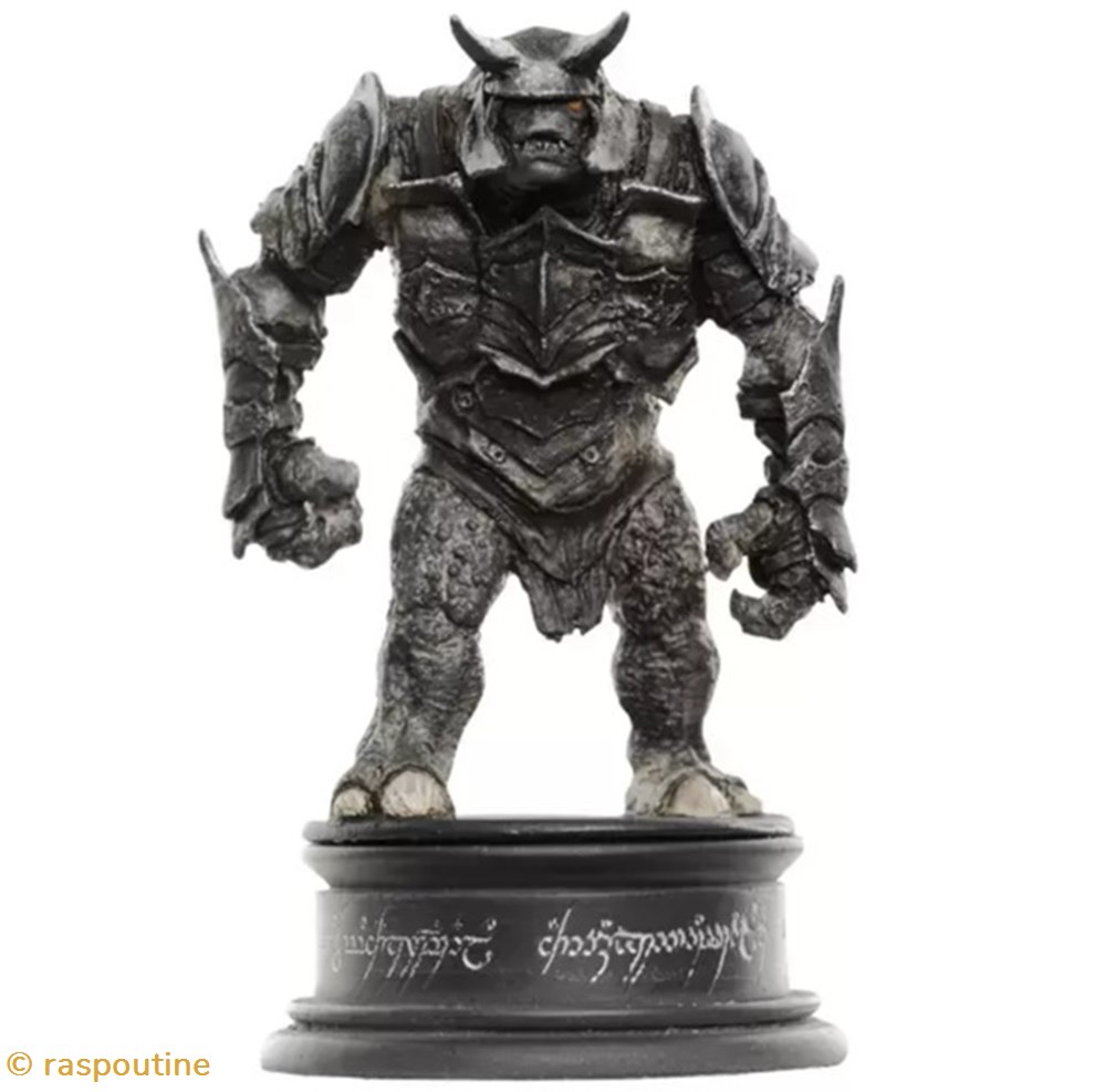 figurines jeux plateaux seigneur des anneaux troll de bataille pion noir