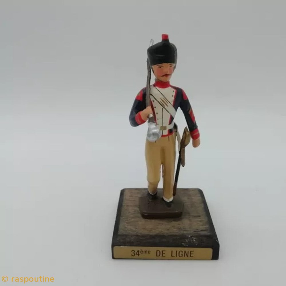 Tambour-Major du 34ème de Ligne figurines historique epoque napoleonienne tambour major du 34eme de ligne