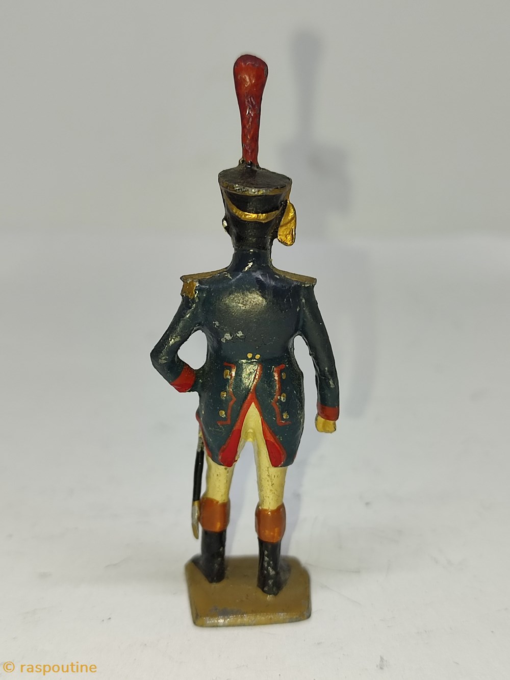Officier de tirailleurs de la Garde Impériale (1804). 3 figurines historique officier de tirailleurs de la garde imperiale 1804