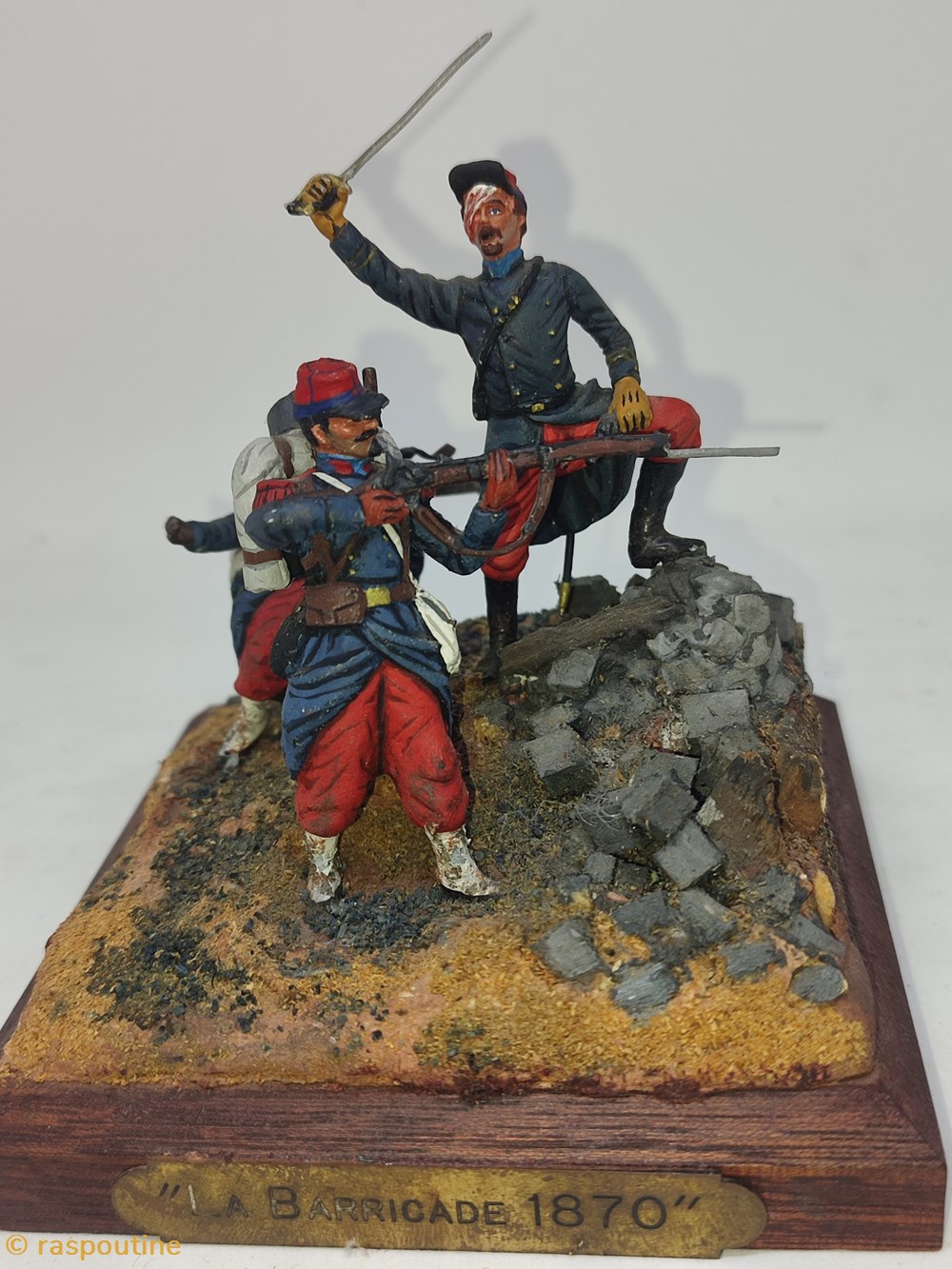 La barricade 1870 figurines historique la barricade 1870