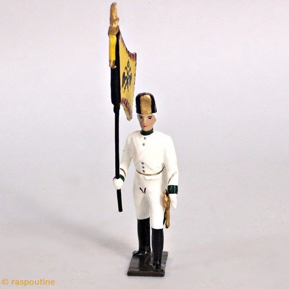Drapeau de l'infanterie autrichienne (1800) figurines historique epoque napoleonienne drapeau de infanterie autrichienne 1800