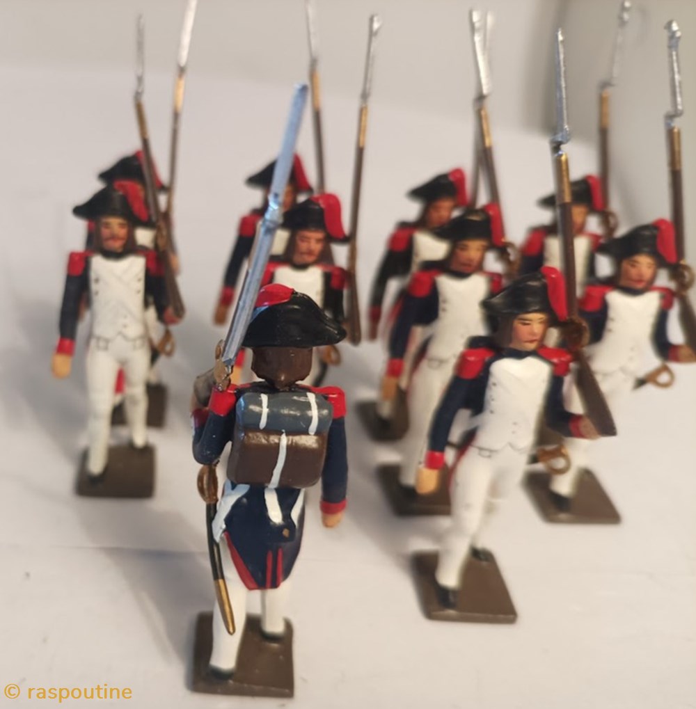 Fantassin (au défilé) de l'infanterie campagne d'Egypte (1799) 3 figurines historique epoque napoleonienne fantassin au defile de infanterie campagne egypte 1799