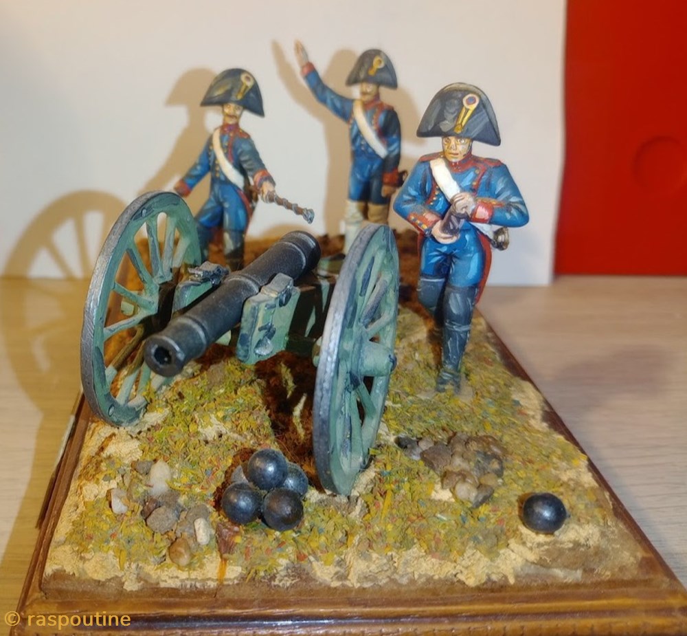 figurines historique epoque napoleonienne canon de gribeauval piece de 8