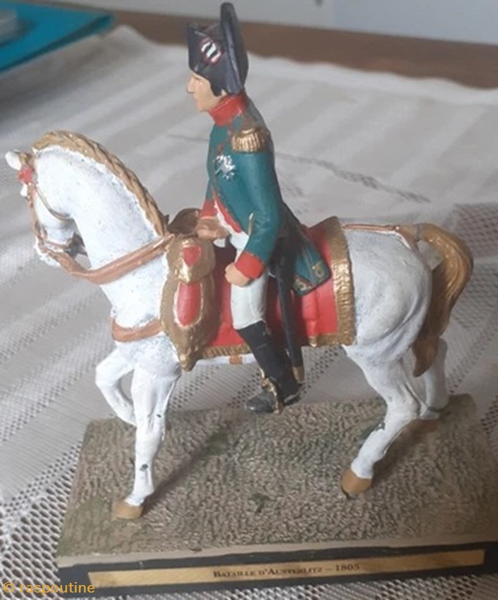 figurines historique epoque napoleonienne napoleon bonaparte a cheval bataille austerlitz 1805