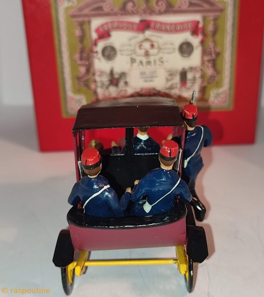 figurines historique premiere guerre mondiale taxi de la marne renault 4 pers