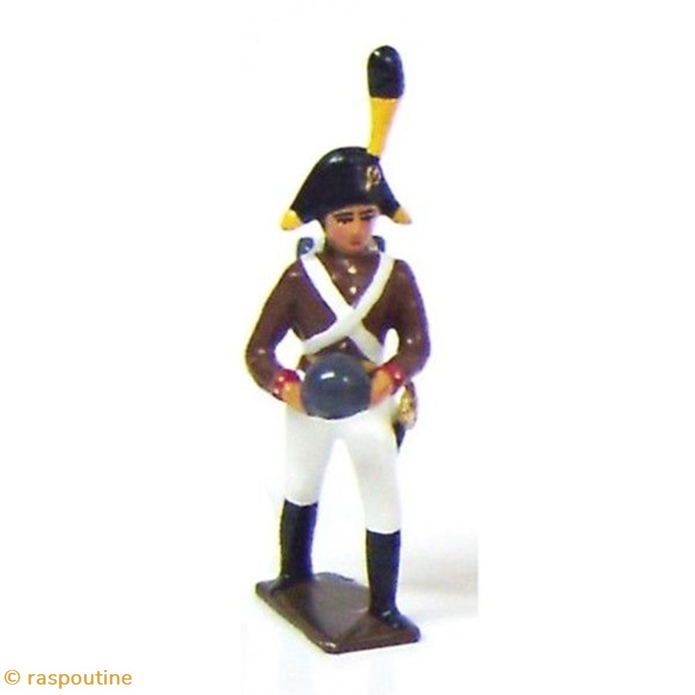 Artilleur autrichien avec boulet figurines historique epoque napoleonienne artilleur autrichien avec boulet