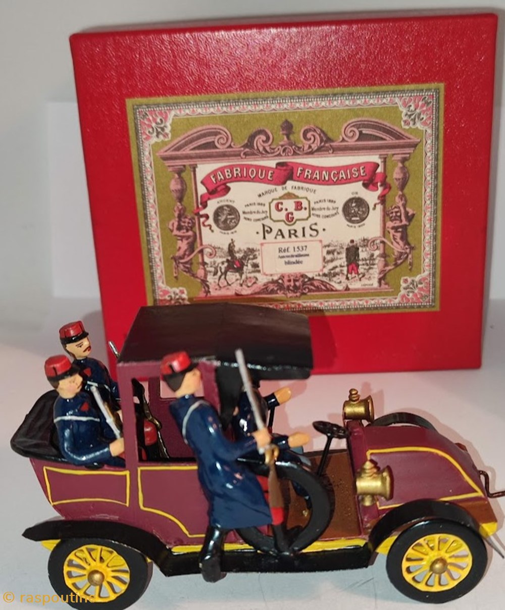 figurines historique premiere guerre mondiale taxi de la marne renault 4 pers