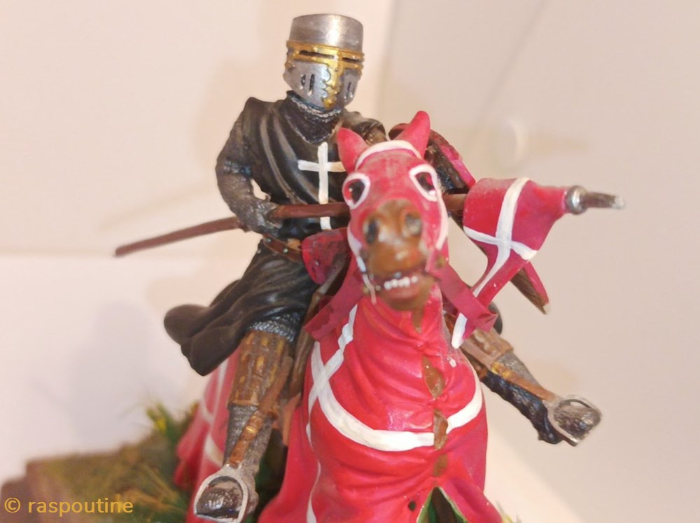 Chevalier croisé 5 figurines historique moyen age chevalier croise