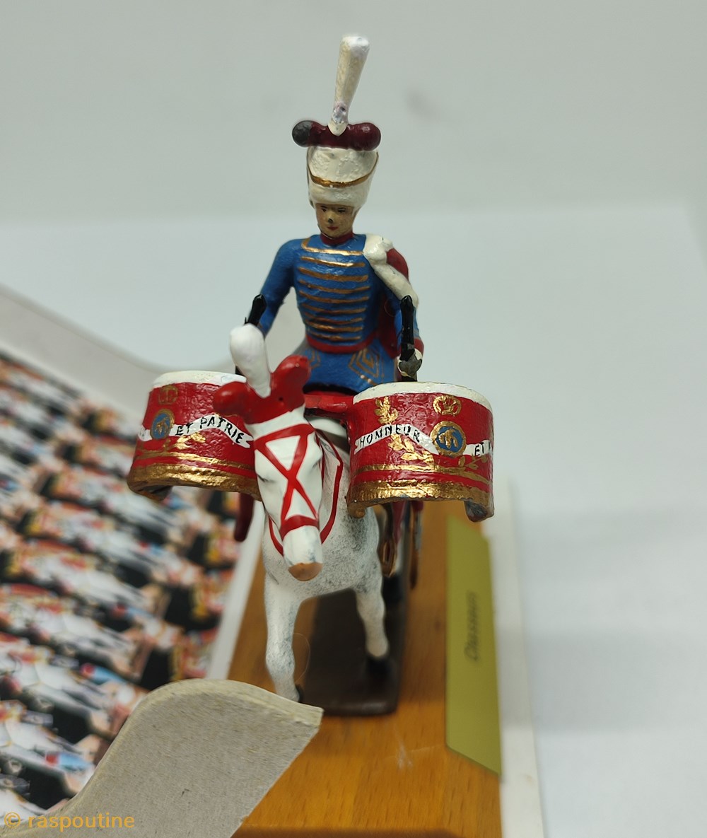 Timbalier des chasseurs à cheval 2 figurines historique epoque napoleonienne timbalier des chasseurs a cheval