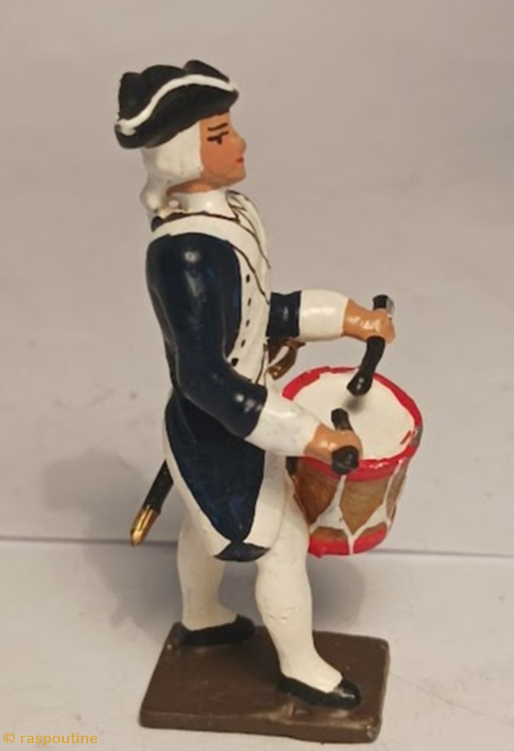 Tambour de l'état nlle angleterre 4 figurines historique guerre civile americaine tambour de etat nlle angleterre