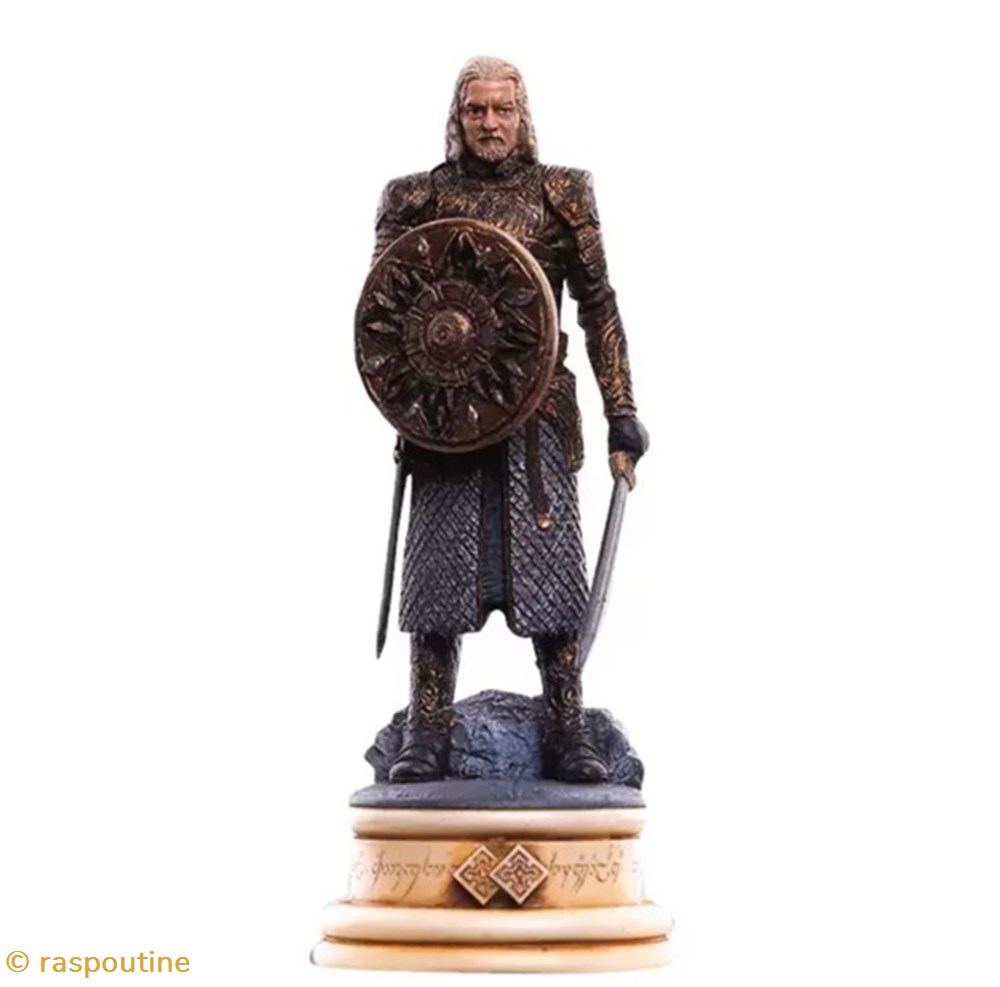 figurines jeux plateaux seigneur des anneaux theoden cavalier blanc