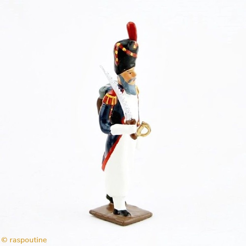 Sapeur des grenadiers de la garde avec scie figurines historique epoque napoleonienne sapeur des grenadiers de la garde avec scie