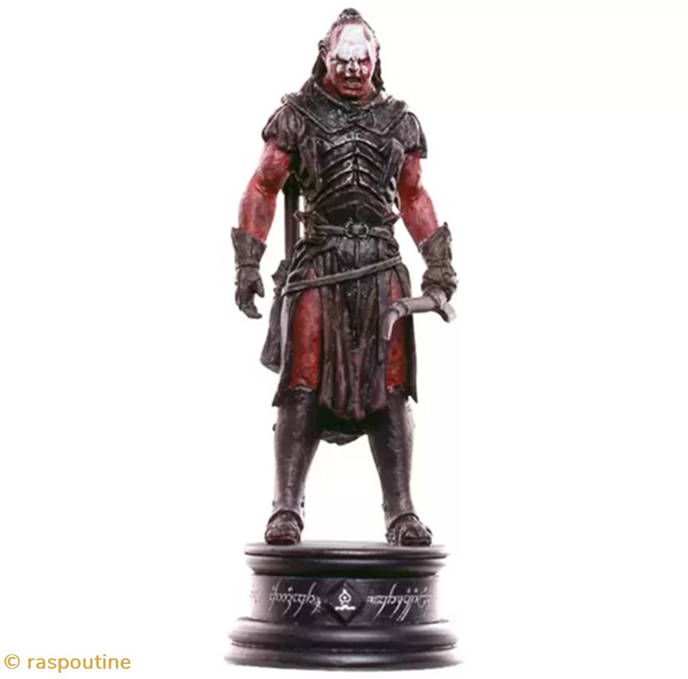 figurines jeux de plateaux seigneur des anneaux lurtz fou noir