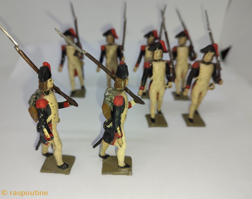 figurines historique epoque napoleonienne fantassin au defile de infanterie campagne egypte 1799