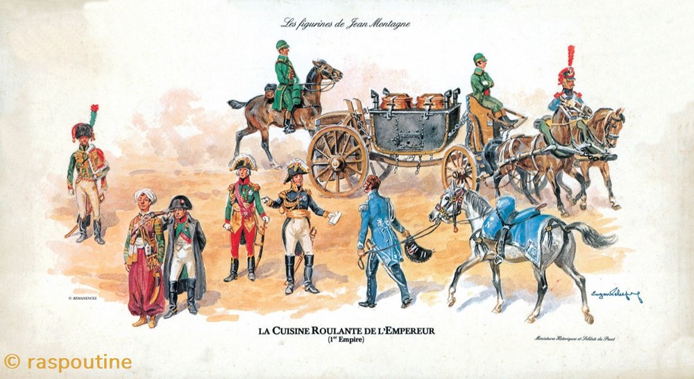 figurines historique epoque napoleonienne la cuisine roulante de empereur