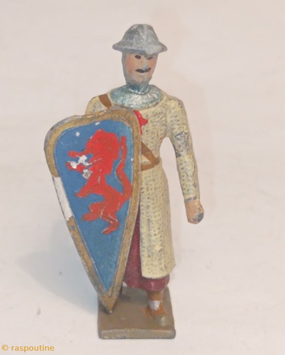 Croisé, cotte blanche figurines historique moyen age croise cotte blanche