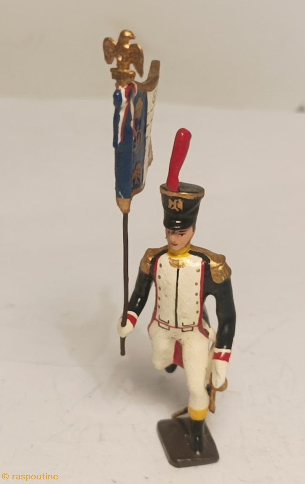 Drapeau des fusiliers saint cyr (1812) figurines historique epoque napoleonienne drapeau des fusiliers saint cyr 1812