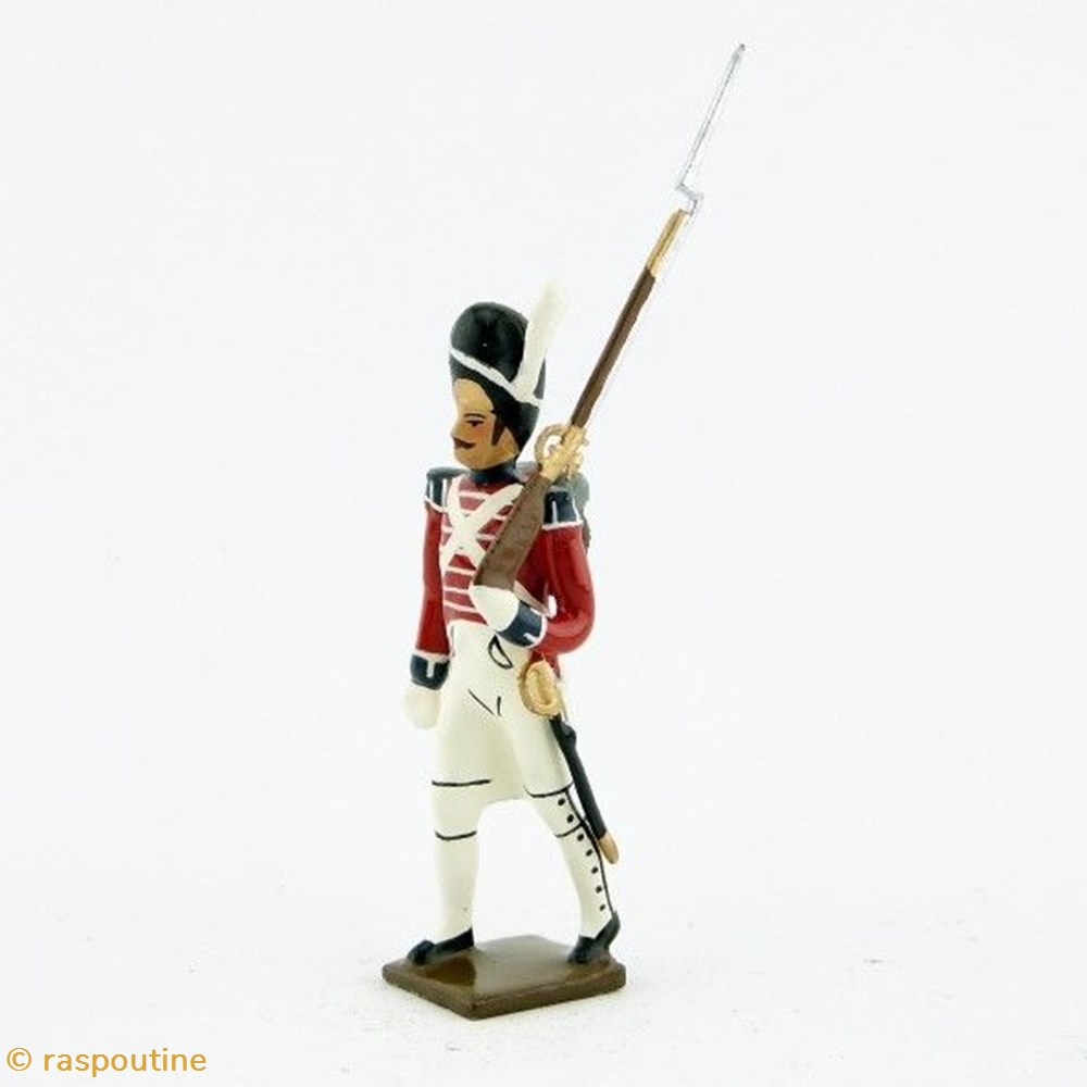 Fantassin du 1er rgt de grenadiers anglais (1813) 3 figurines historique epoque napoleonienne fantassin du 1er rgt de grenadiers anglais 1813