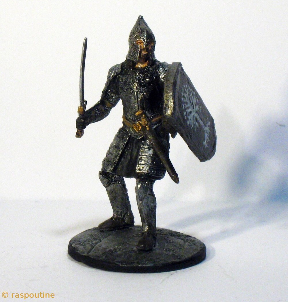 figurines cinema seigneur des anneaux soldat gondorien