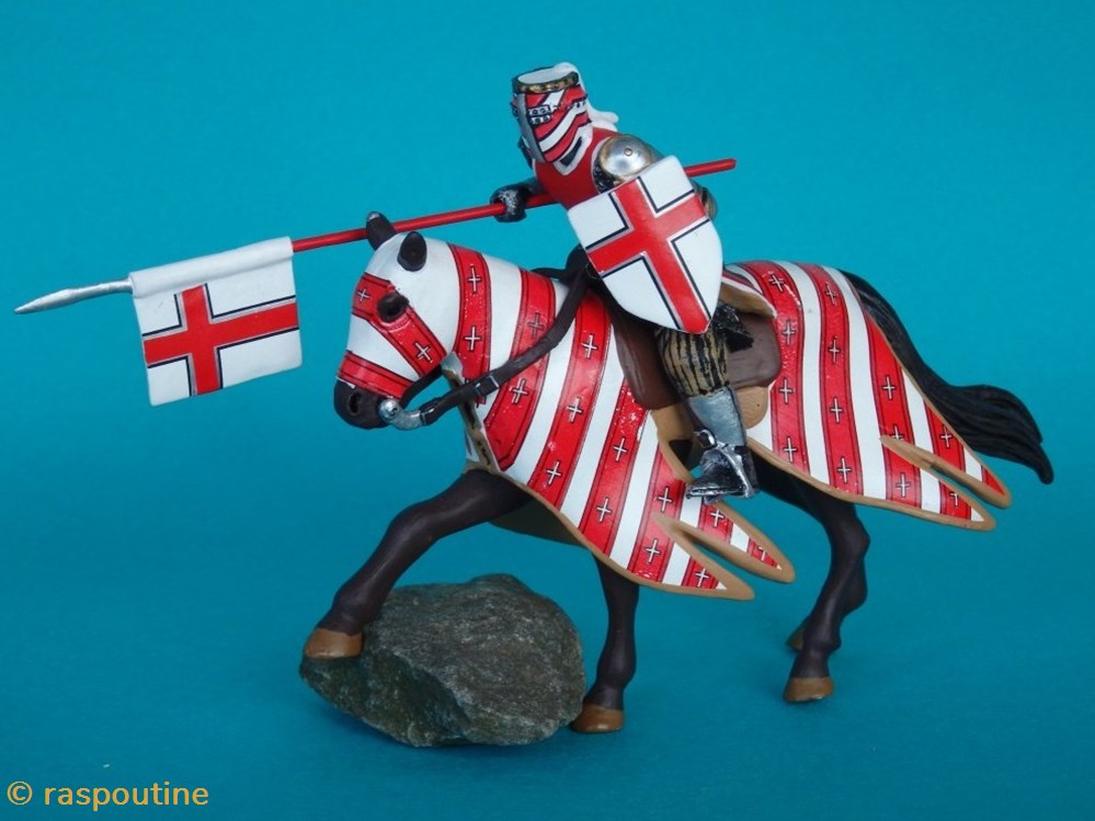 Croisé français avec lance, XII siècle figurines historiques moyen age croise francais avec lance xii siecle