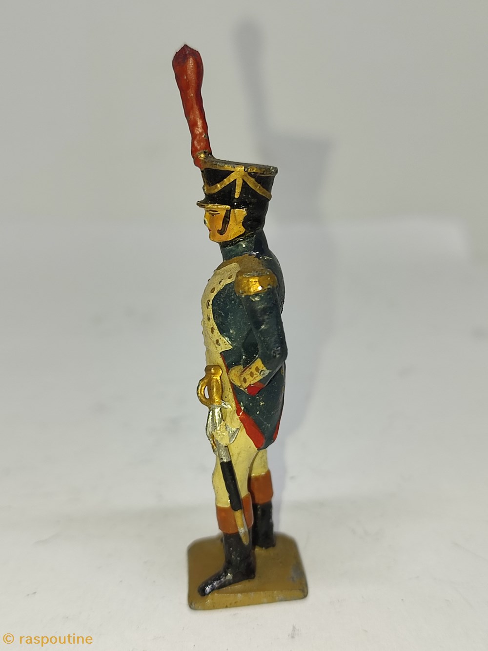 Officier de tirailleurs de la Garde Impériale (1804). 2 figurines historique officier de tirailleurs de la garde imperiale 1804
