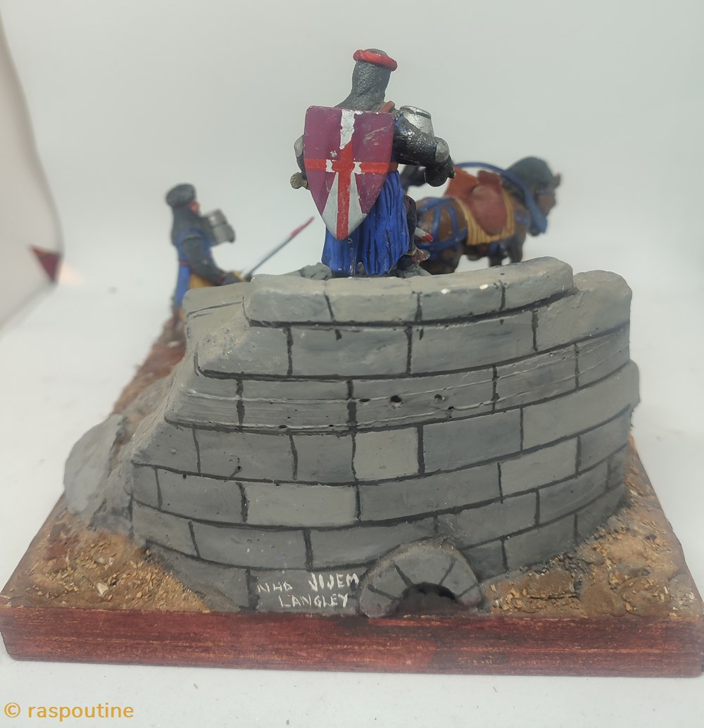 figurines historique moyen age chevaliers croises xiii emme siecle