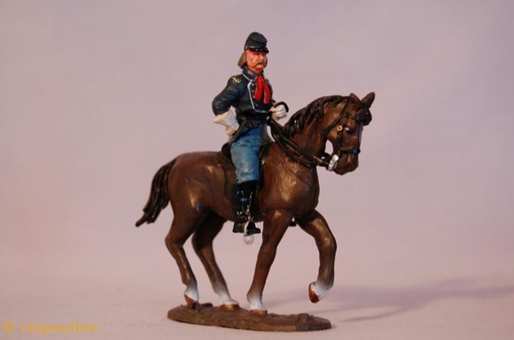Brigadier Général George Armstrong Custer figurines historique guerre civile americaine brigadier general george armstrong custer