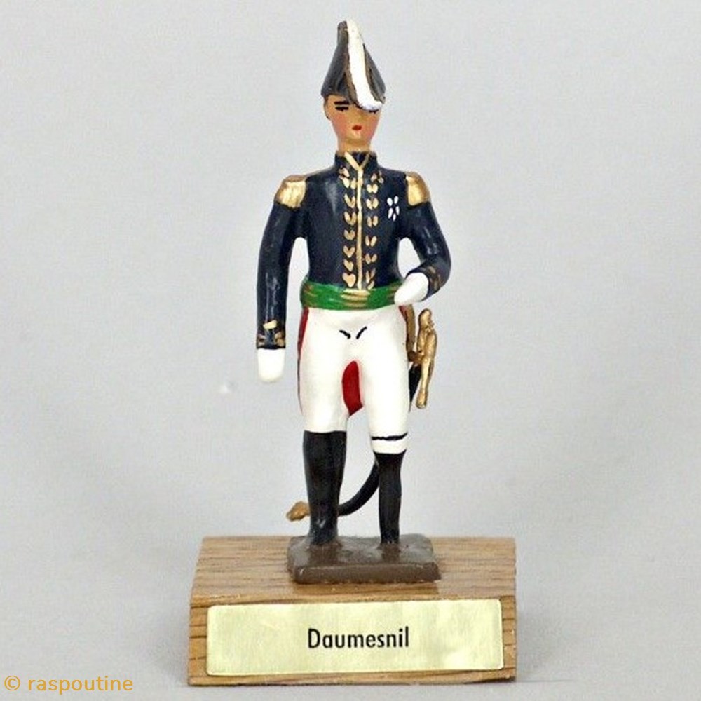 Général Daumesnil sur socle en bois figurines historique epoque napoleonienne general daumesnil sur socle en bois