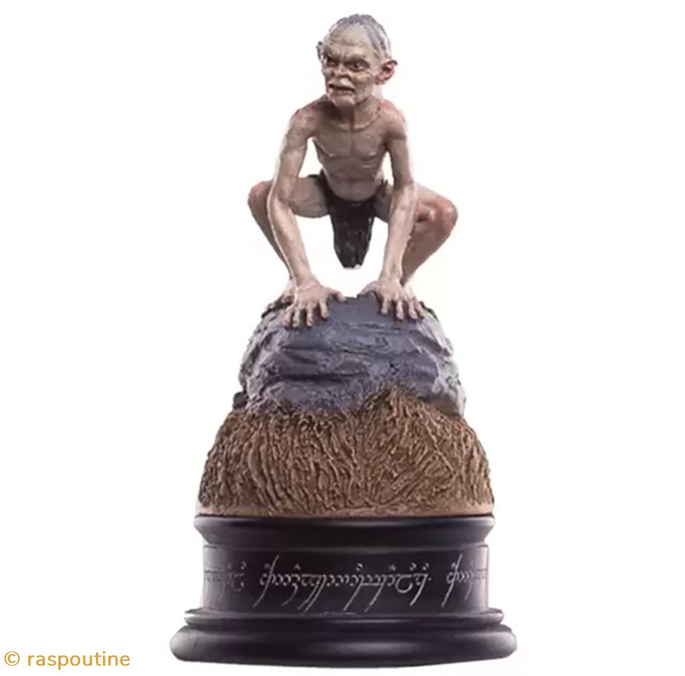 figurines jeux de plateaux seigneur des anneaux gollum pion noir