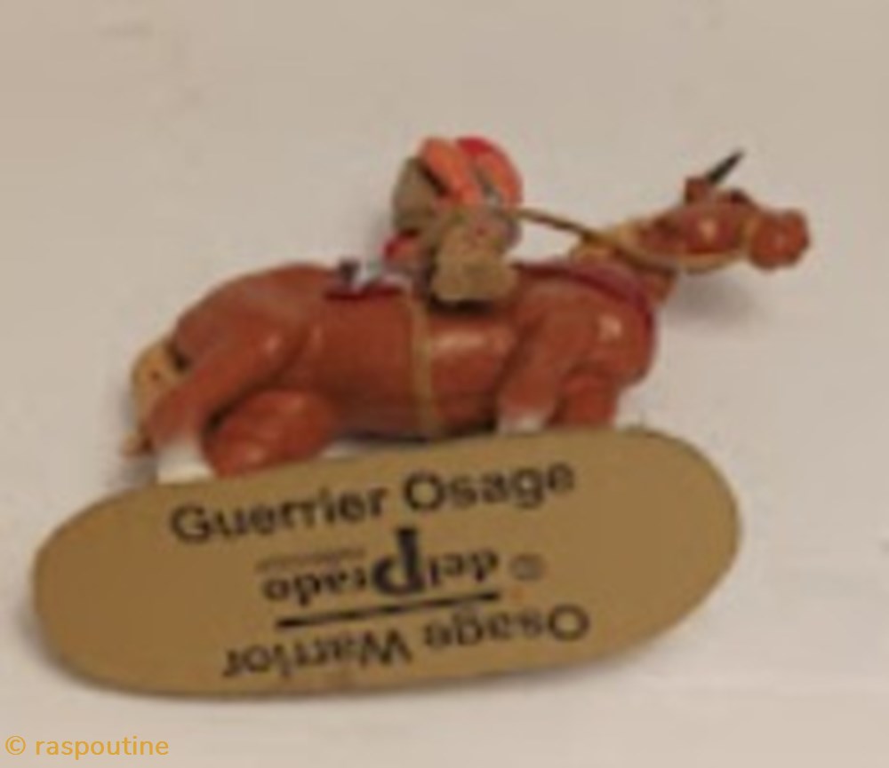 Guerrier Osage 5 figurines historique guerrier osage