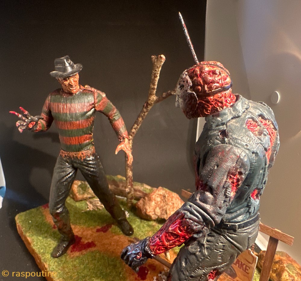 Jason contre Freddy 3 figurines cinema jason contre freddy