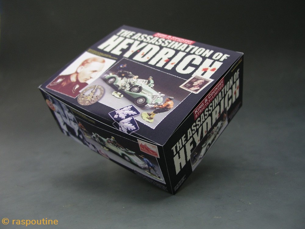 "The Assassination of Heydrich" 3 figurines historique seconde guerre mondiale the assassination of heydrich