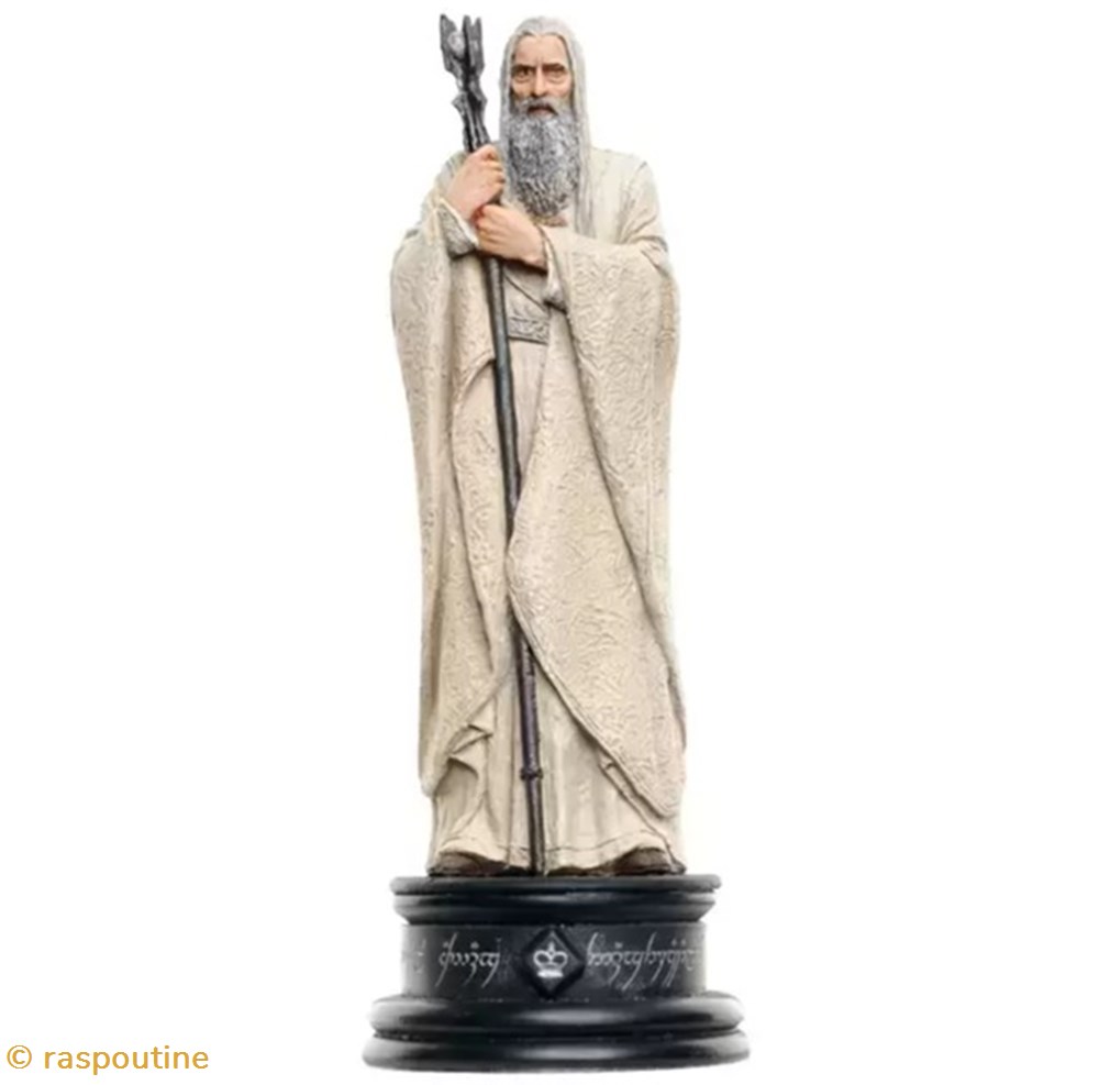 figurines jeux de plateaux seigneur des anneaux saruman roi noir