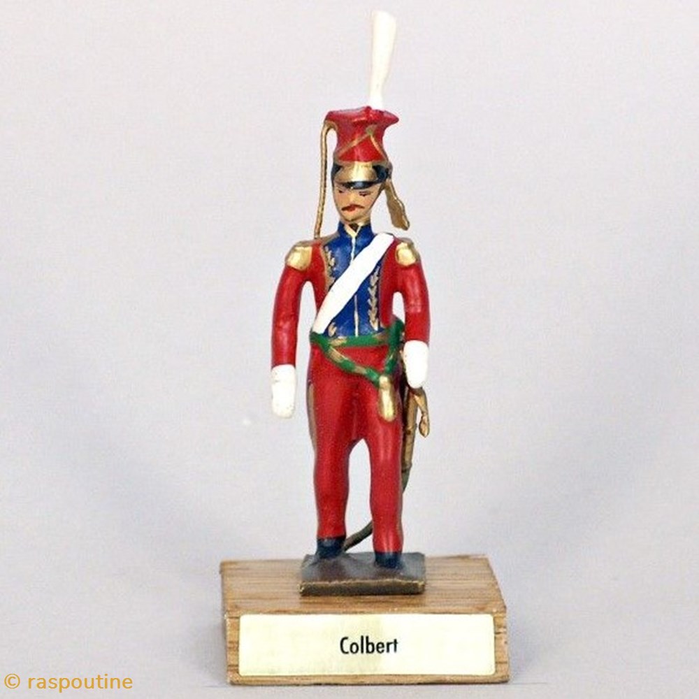 Général Colbert sur socle bois figurines historique epoque napoleonienne general colbert sur socle bois