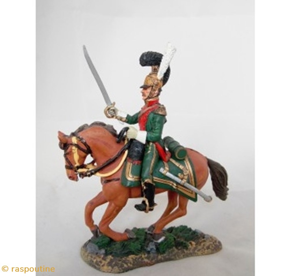 figurines historiques epoque napoleonienne officier chevaux legers lancier france 1813