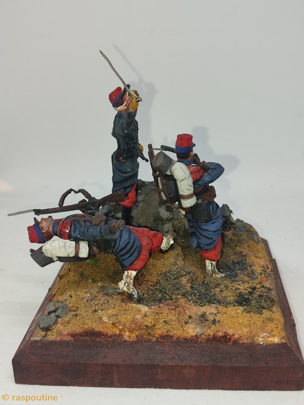 La barricade 1870 2 figurines historique la barricade 1870