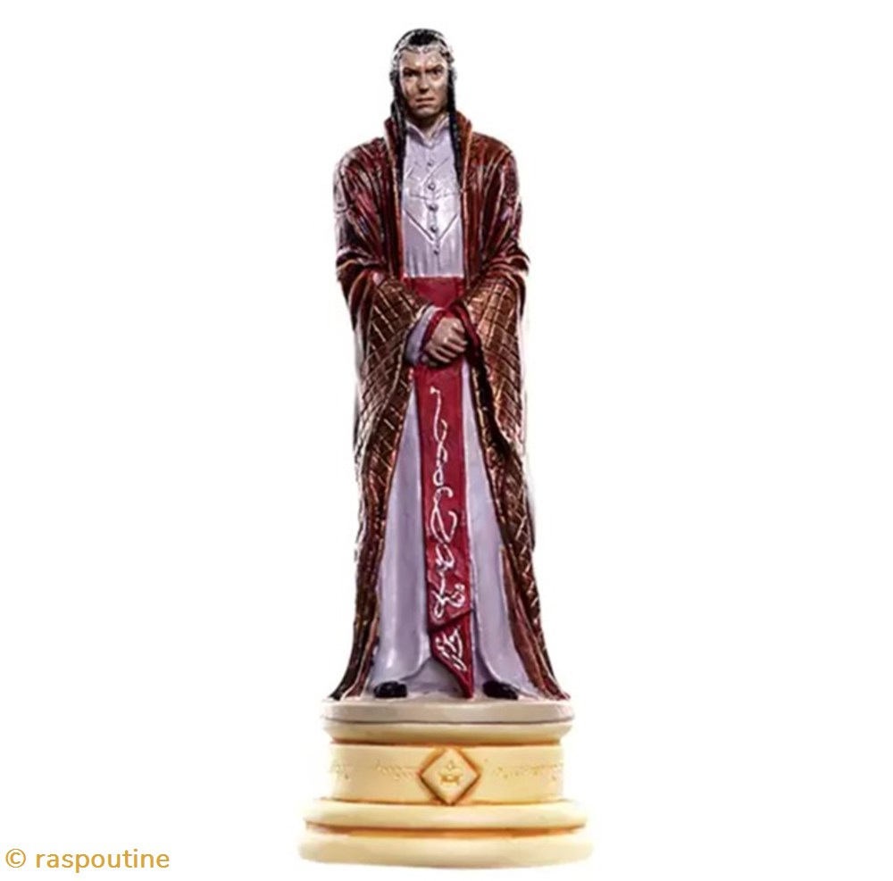 figurines jeux de plateaux seigneur des anneaux elrond roi blanc