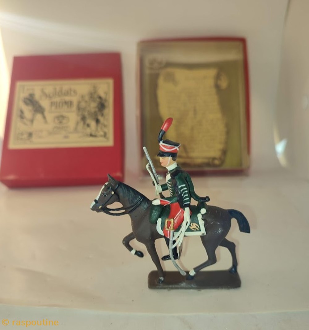 Cavalier de la garde d'honneur à cheval (1813) 4 figurines historique epoque napoleonienne cavalier de la garde honneur a cheval 1813