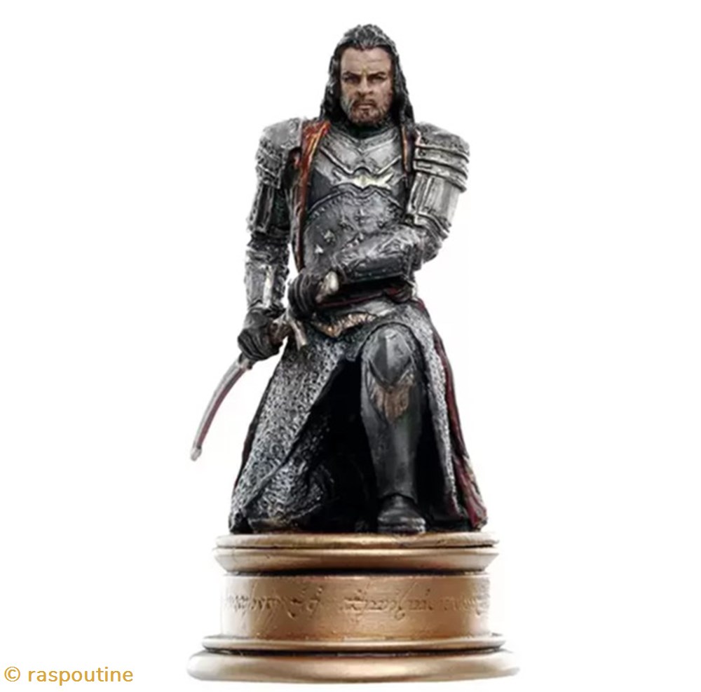 figurines jeux de plateaux seigneur des anneaux isildur pion blanc