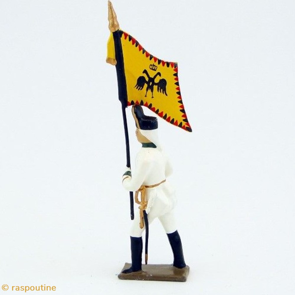 Drapeau de l'infanterie autrichienne à l'assaut figurines historique epoque napoleonienne drapeau de infanterie autrichienne a assaut
