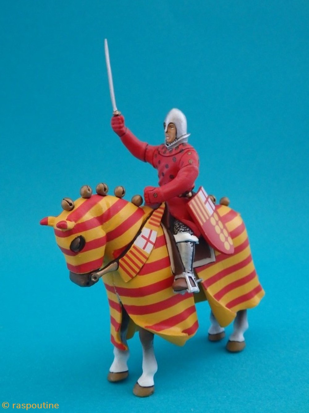 figurines historiques moyen age chevalier aragonais xiii siecle