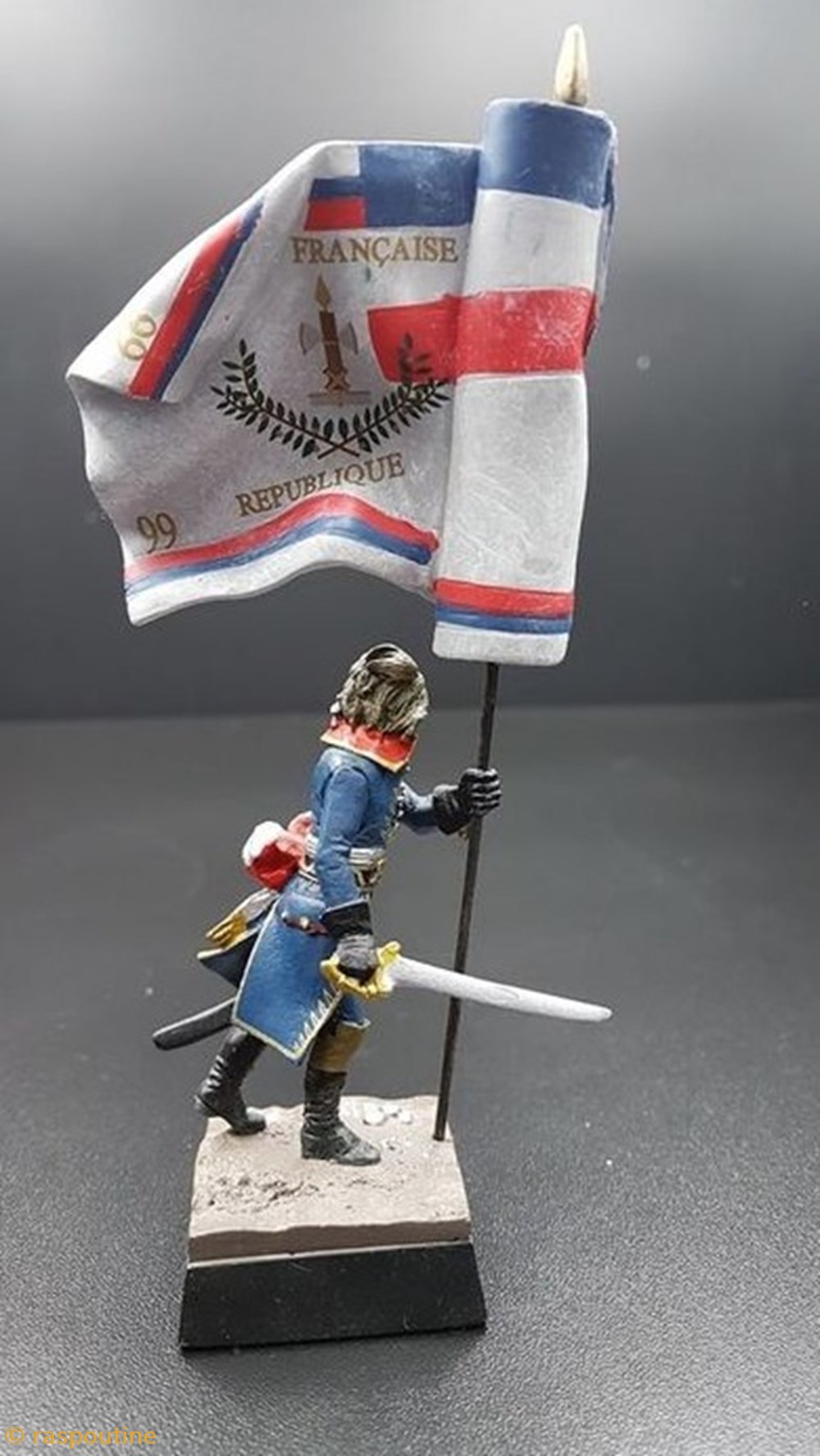 Le général Bonaparte au pont d'Arcole Italie 1796 figurines historiques epoque napoleonienne le general bonaparte au pont arcole italie 1796
