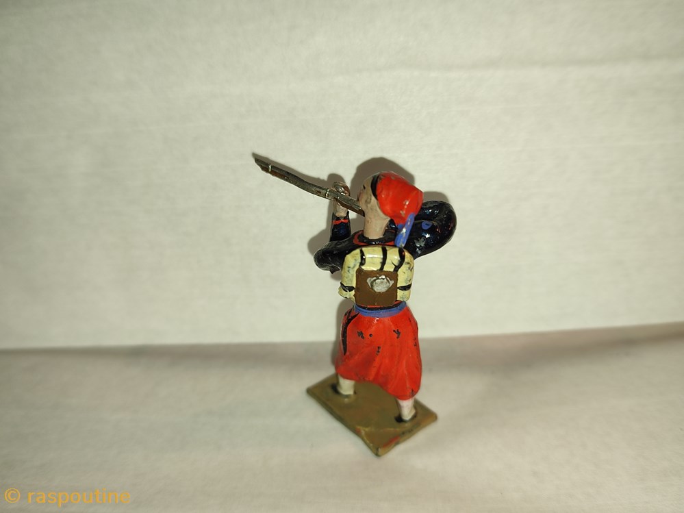 Zouave avec gilet galonné rouge 3 figurines historique zouave avec gilet galonne rouge